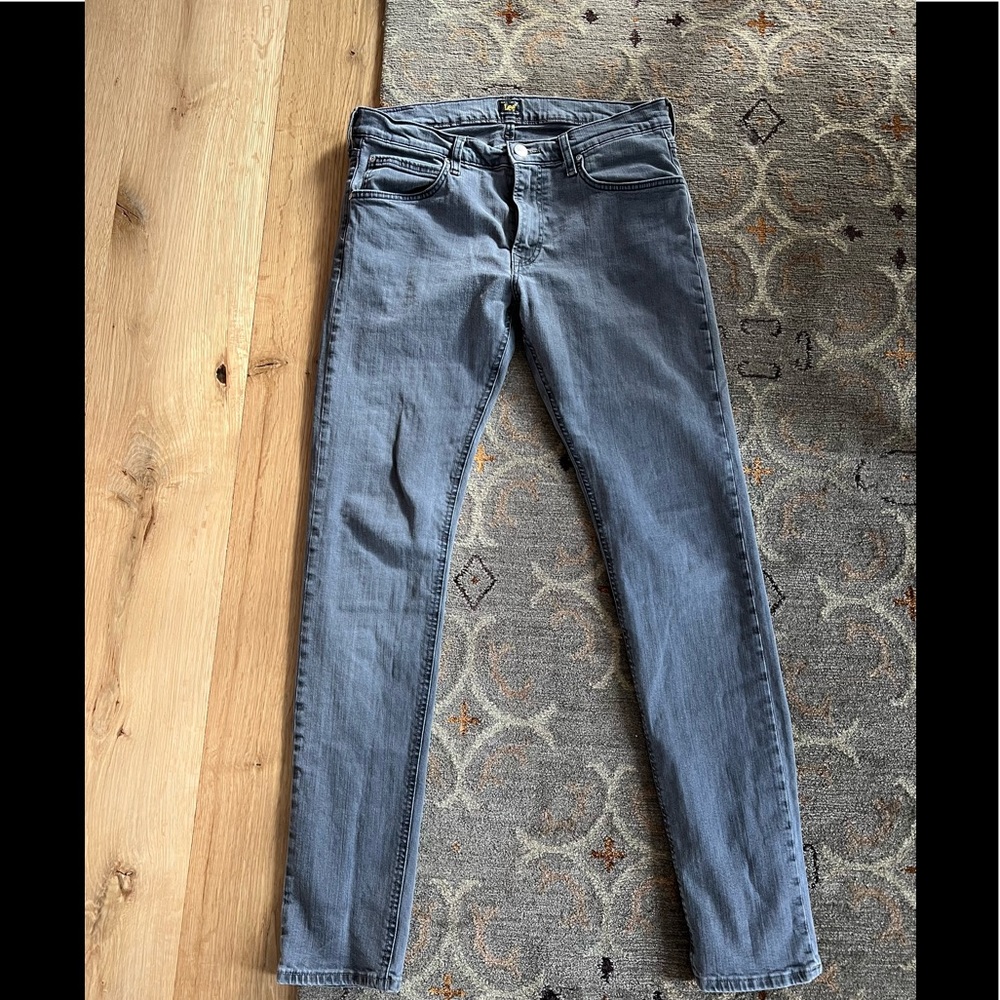 Grey Straight Men’s Lee Jeans 33W 34L